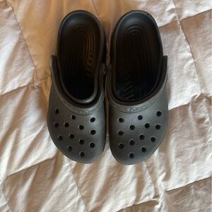 Black crocs. Womens size 8